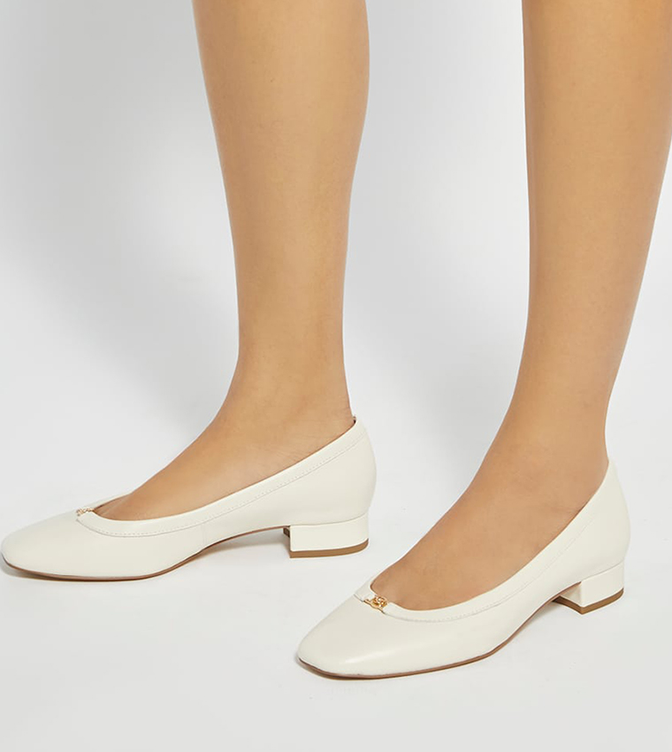APPROVE Textured Almond Toe Pumps