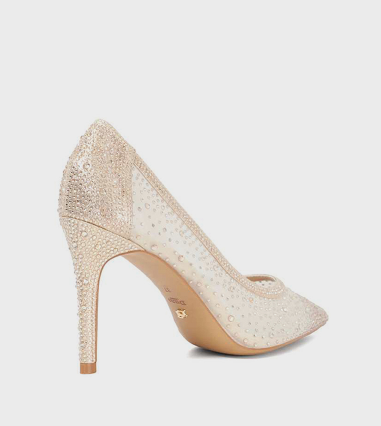 ASTERIA Embellished Pointed Toe Pumps
