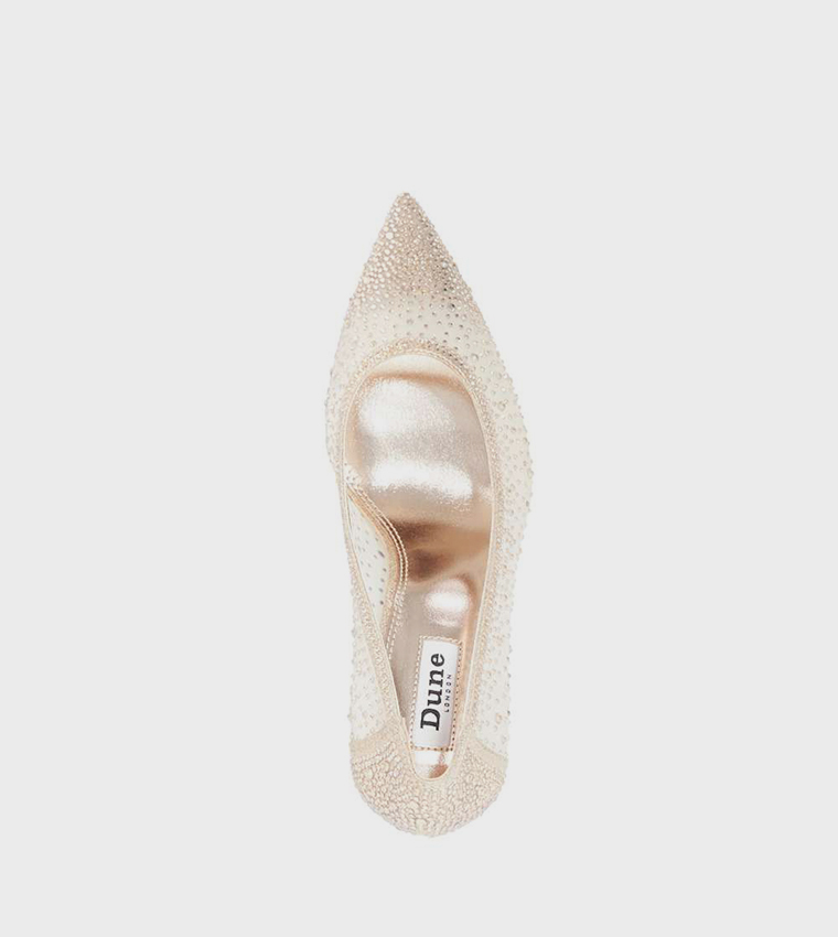 ASTERIA Embellished Pointed Toe Pumps