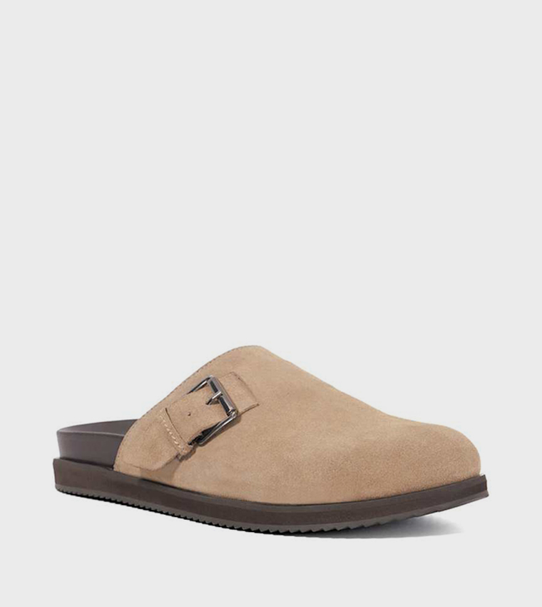 BALDWIN Solid Buckle Detail Clogs