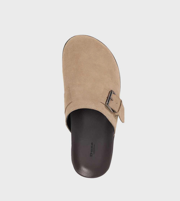 BALDWIN Solid Buckle Detail Clogs