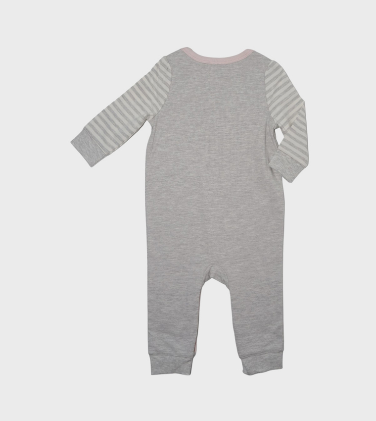 Embroidered Sleepsuit and Bib Set