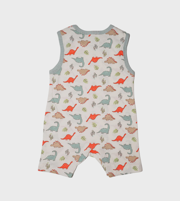 Pack of 2 Printed Sleeveless Rompers