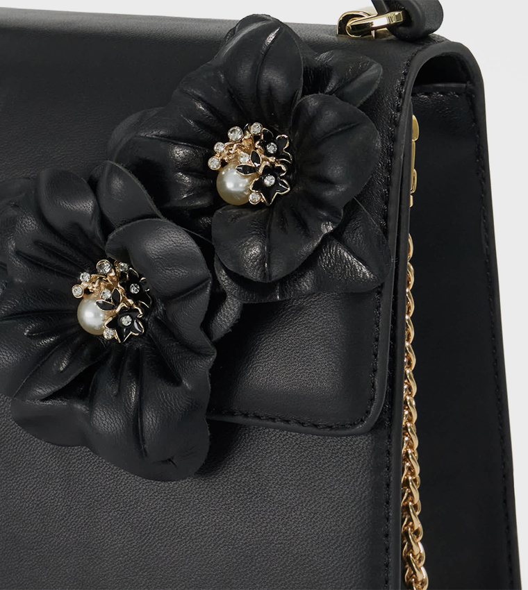 BLONDIE Appliqued Top Handle Bag