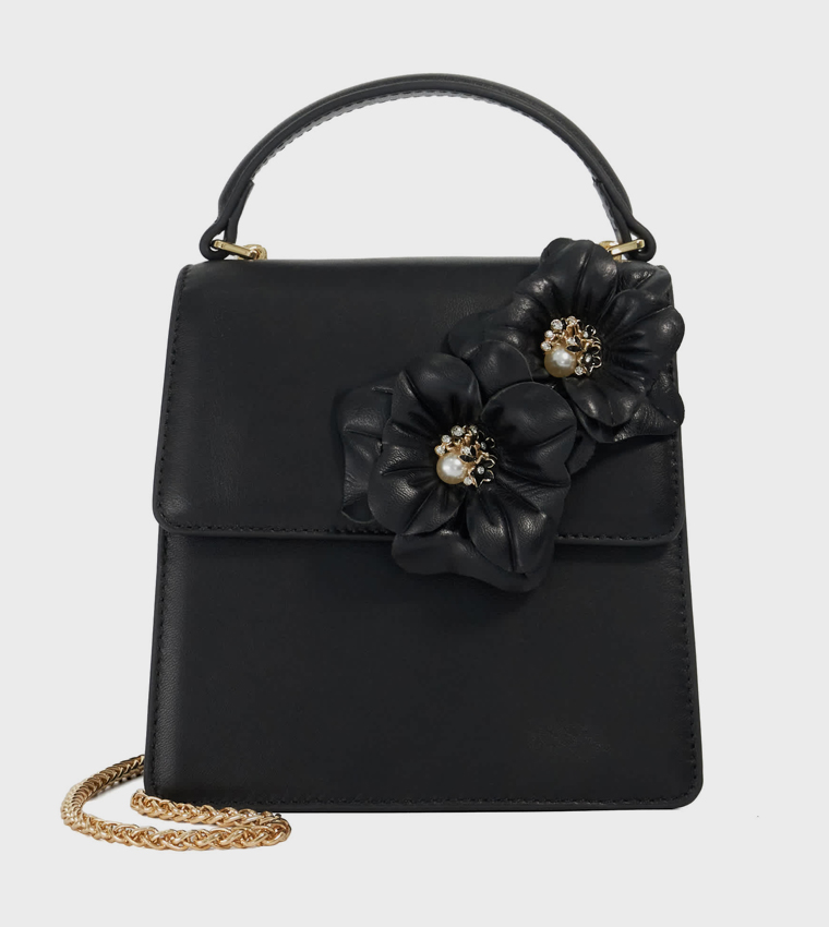 BLONDIE Appliqued Top Handle Bag