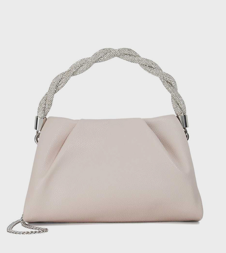 Embellished Top-Handle Bag