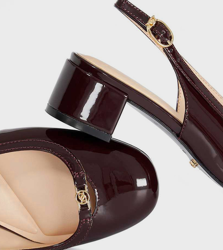 CAMIRA Glossy Slingback Pumps