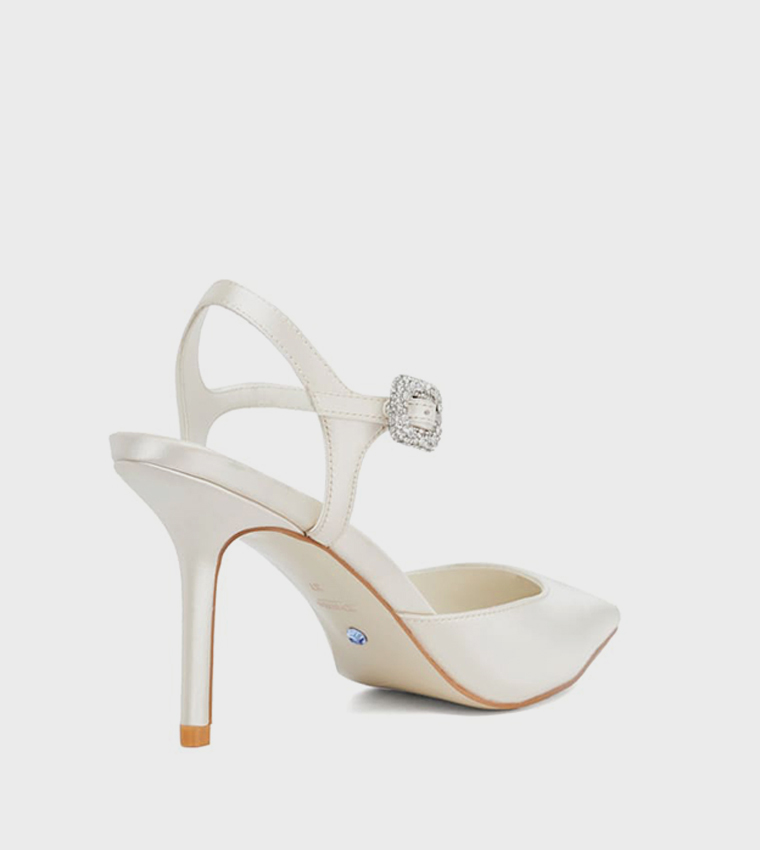 CELEBRANT Solitaire Trim Ankle Strap Pumps
