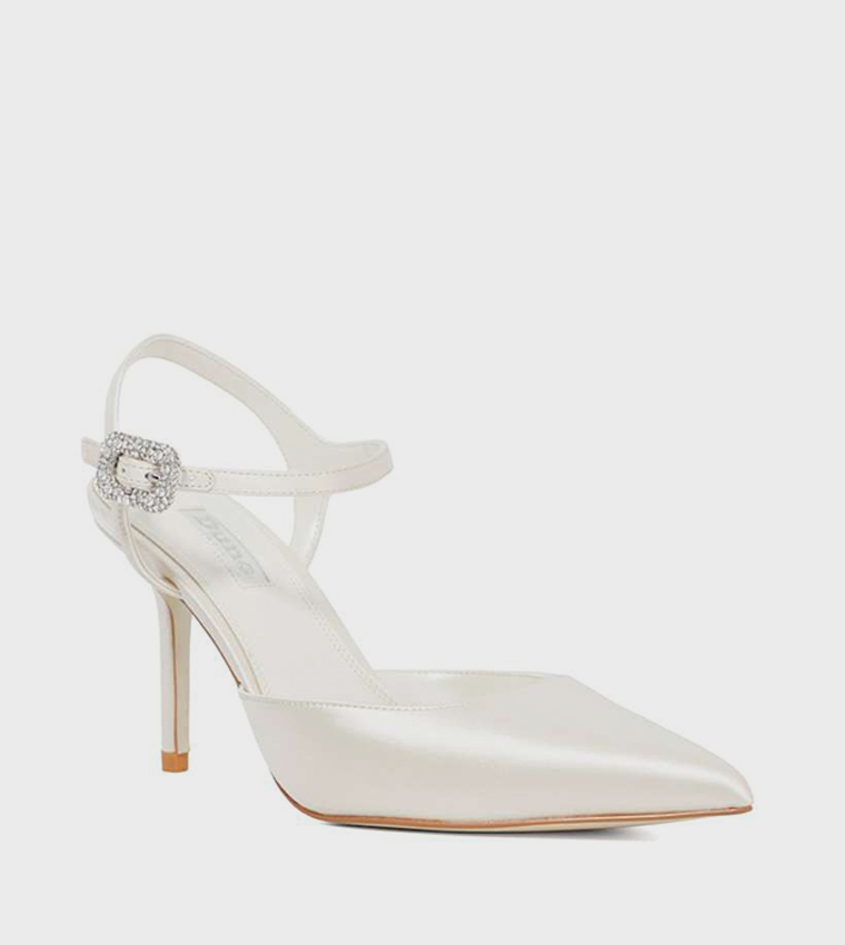 CELEBRANT Solitaire Trim Ankle Strap Pumps