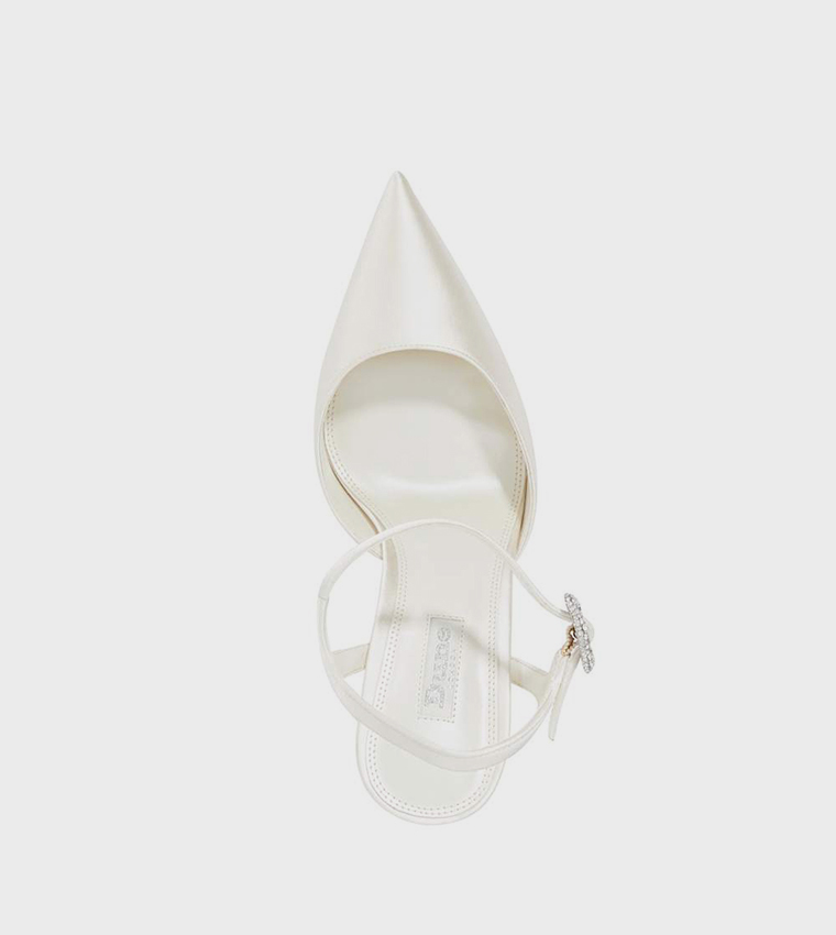 CELEBRANT Solitaire Trim Ankle Strap Pumps