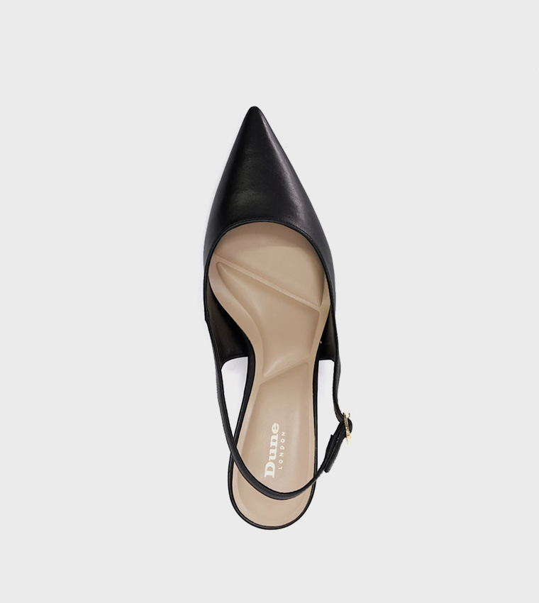 CELINNA Textured Sling Back Pumps