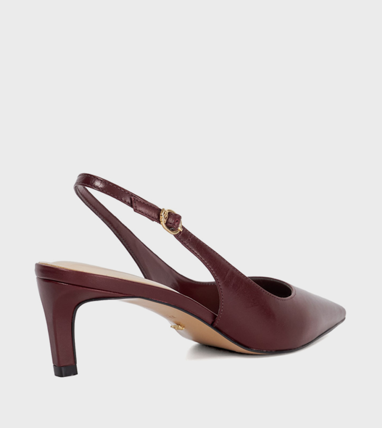 CELINNA Pointed Toe Slingback Pumps