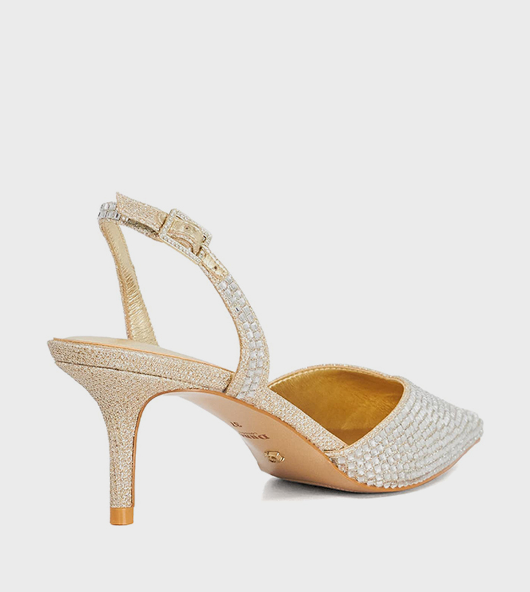 CHROMA Embellished Pointed Toe Pumps