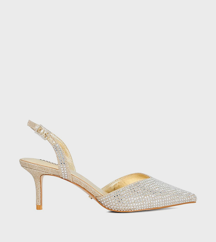 CHROMA Embellished Pointed Toe Pumps