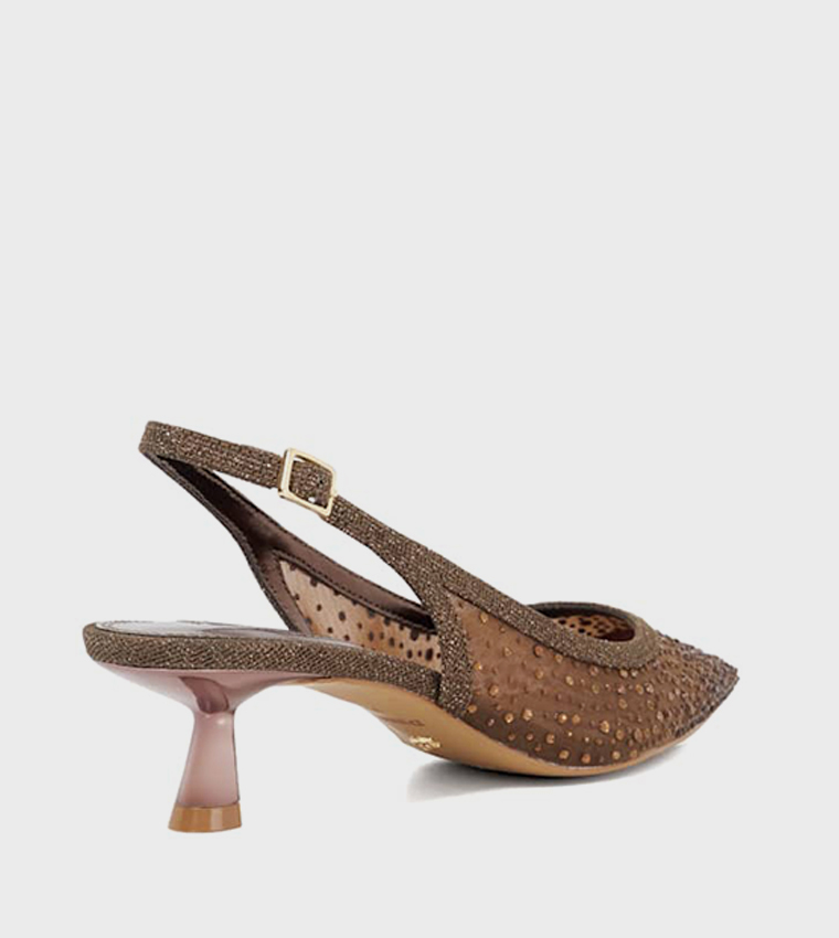 CIANA Embellished Slingback Pumps