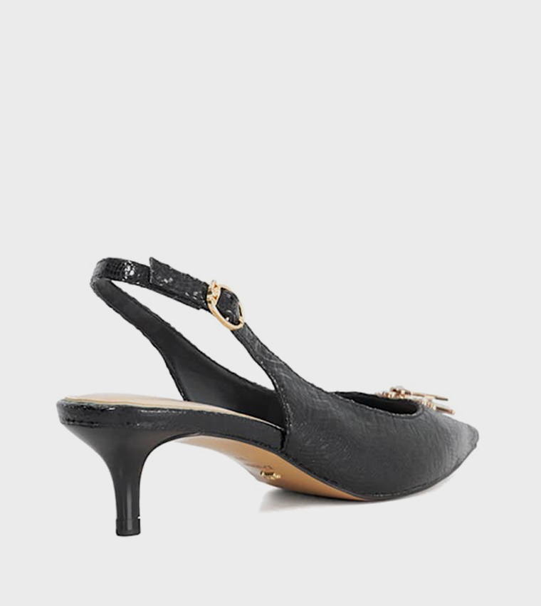 CONTEXT Appliqued Slingback Pumps