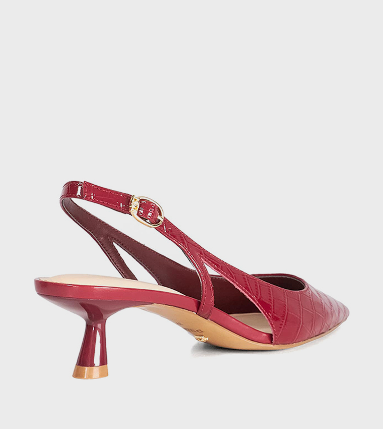 CYAN Pointed Toe Slingback Pumps