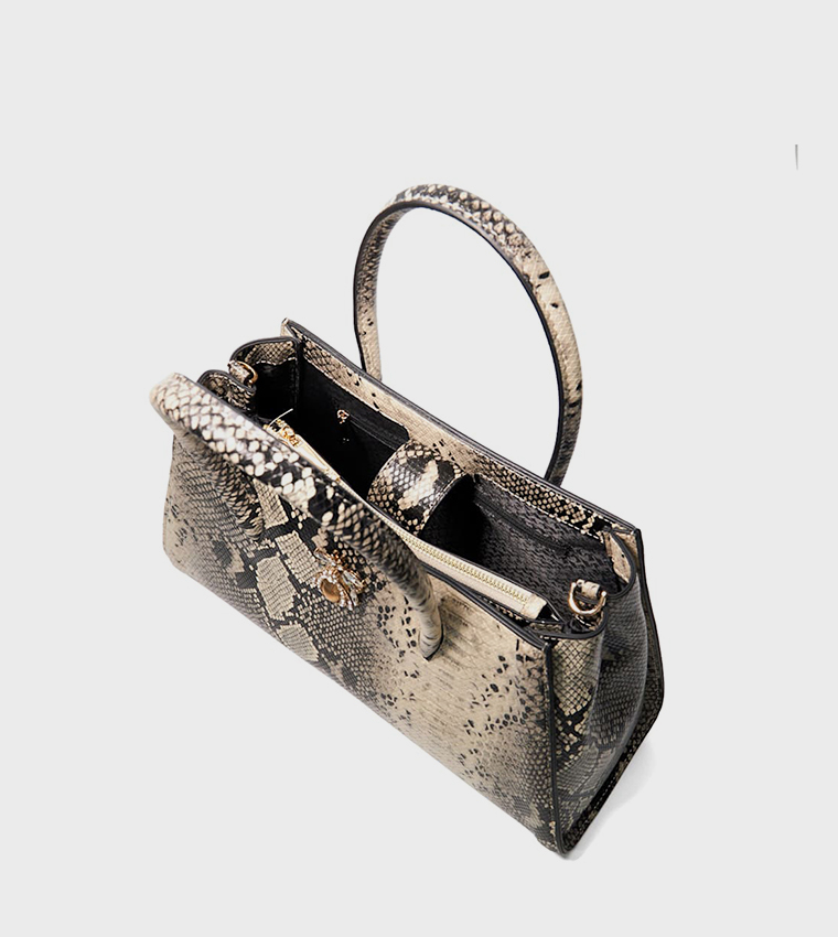 DAITLYN Snakeskin Satchel Bag
