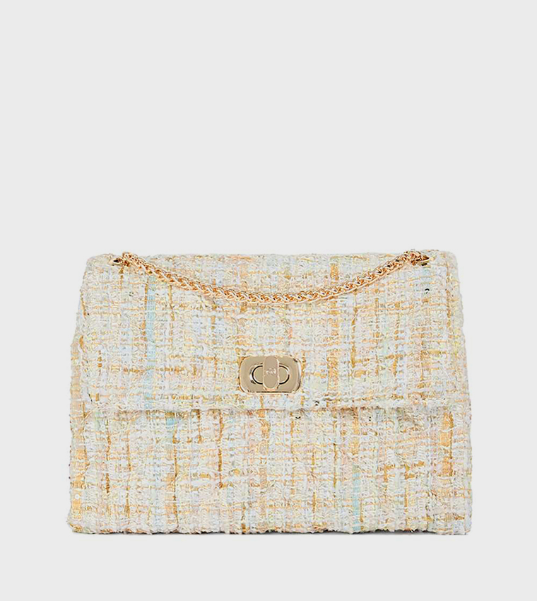 DALAS Patterned Flap Shoulder Bag