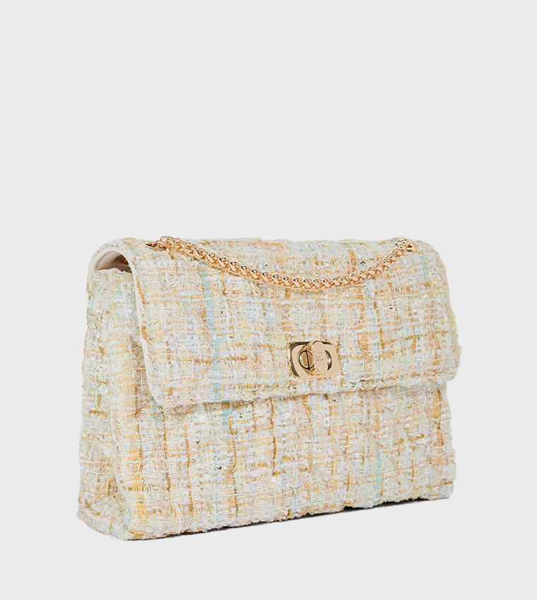 DALAS Patterned Flap Shoulder Bag