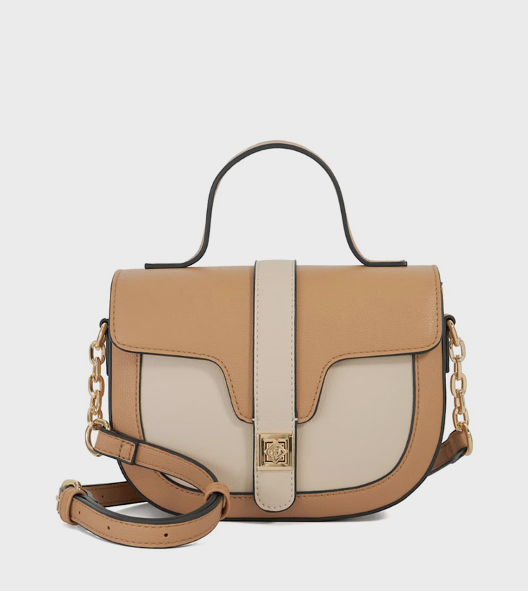 DANNYO Color Block Top Handle Bag
