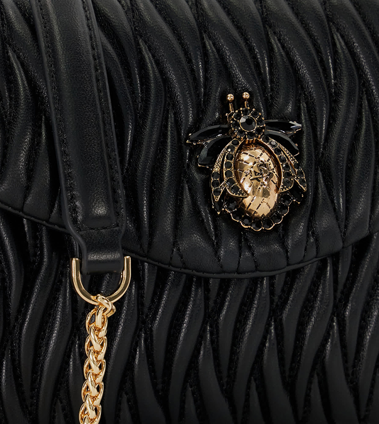 DARLING Quilted Flap Crossbody Bag