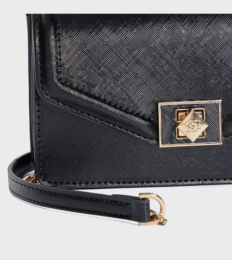 DASSIA Textured Convertible Clutch Bag