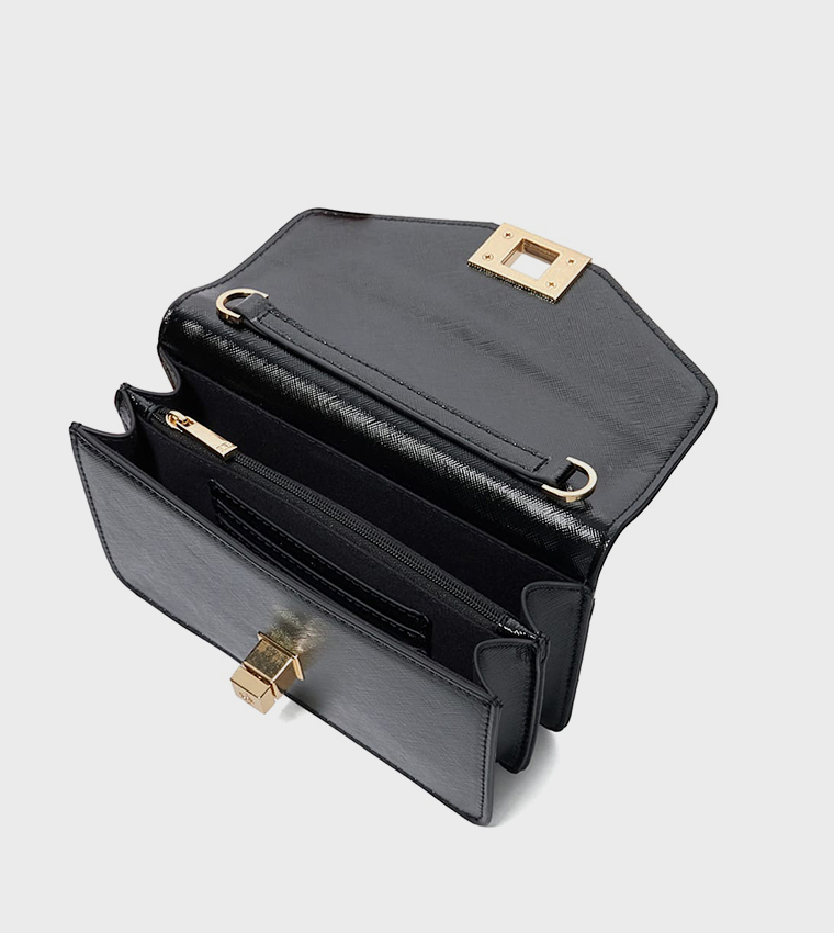 DASSIA Textured Convertible Clutch Bag