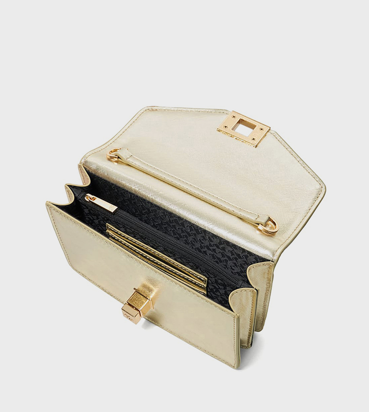 DASSIA Textured Convertible Clutch Bag