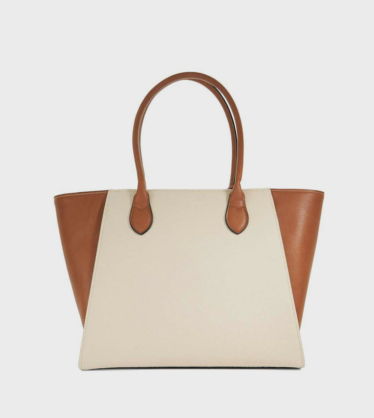 DASTO Color Block Tote Bag