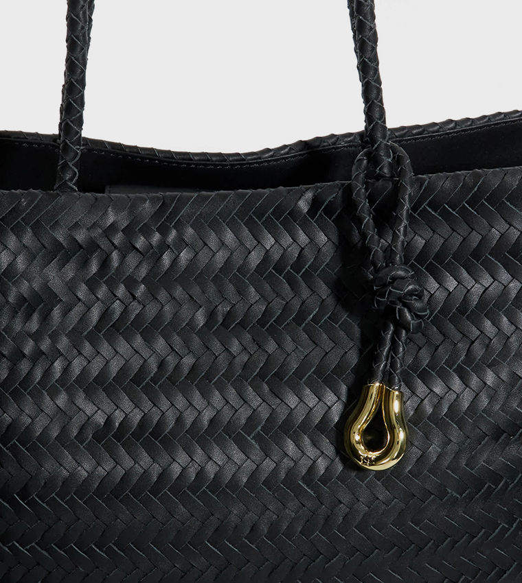 DAXON Basket Weave Tote Bag