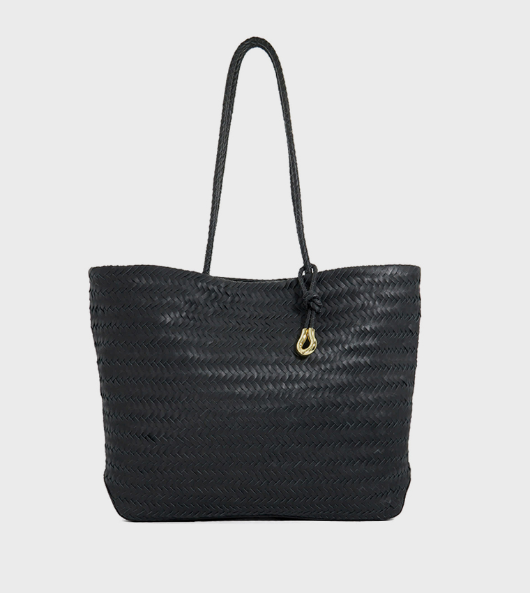 DAXON Basket Weave Tote Bag
