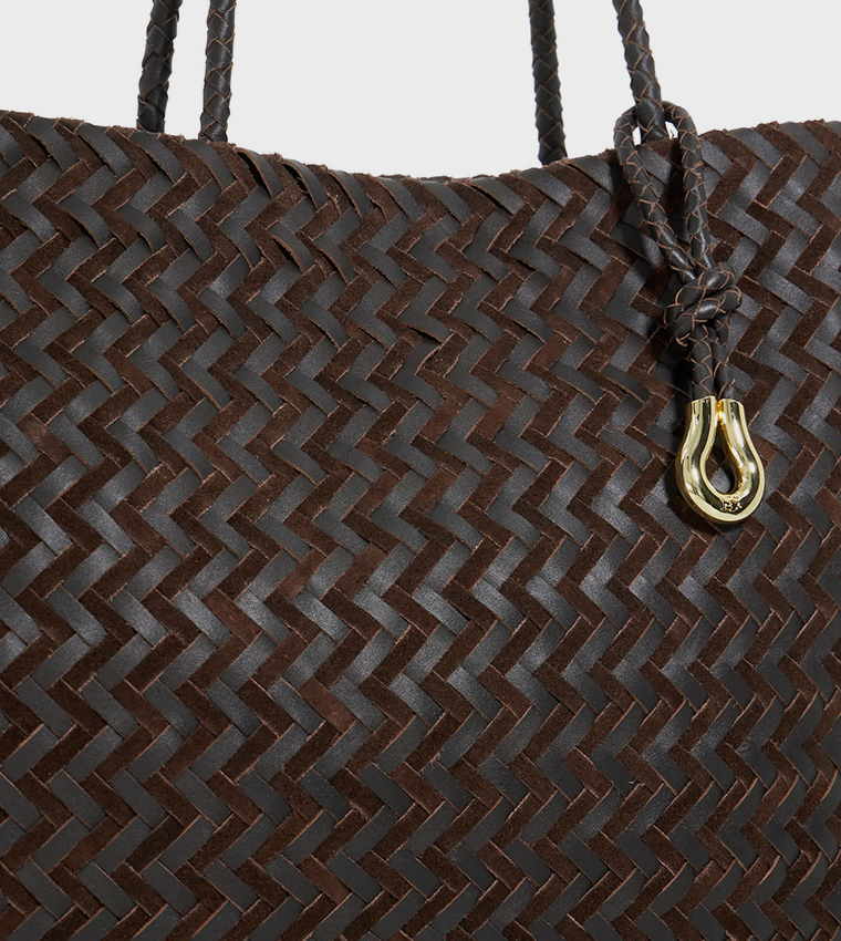 DAXON Basket Weave Tote Bag