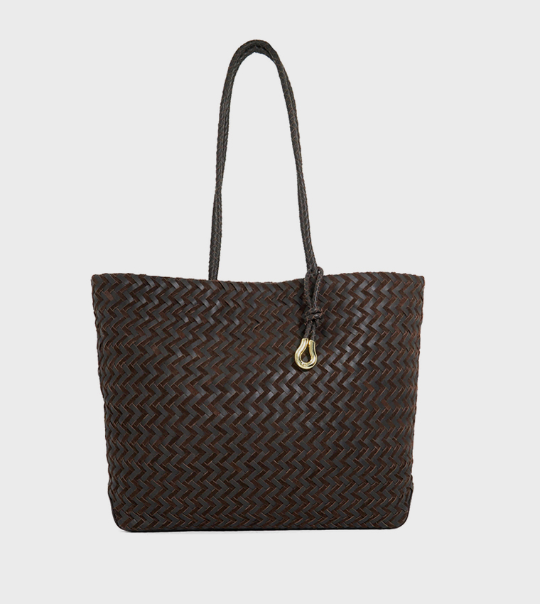DAXON Basket Weave Tote Bag