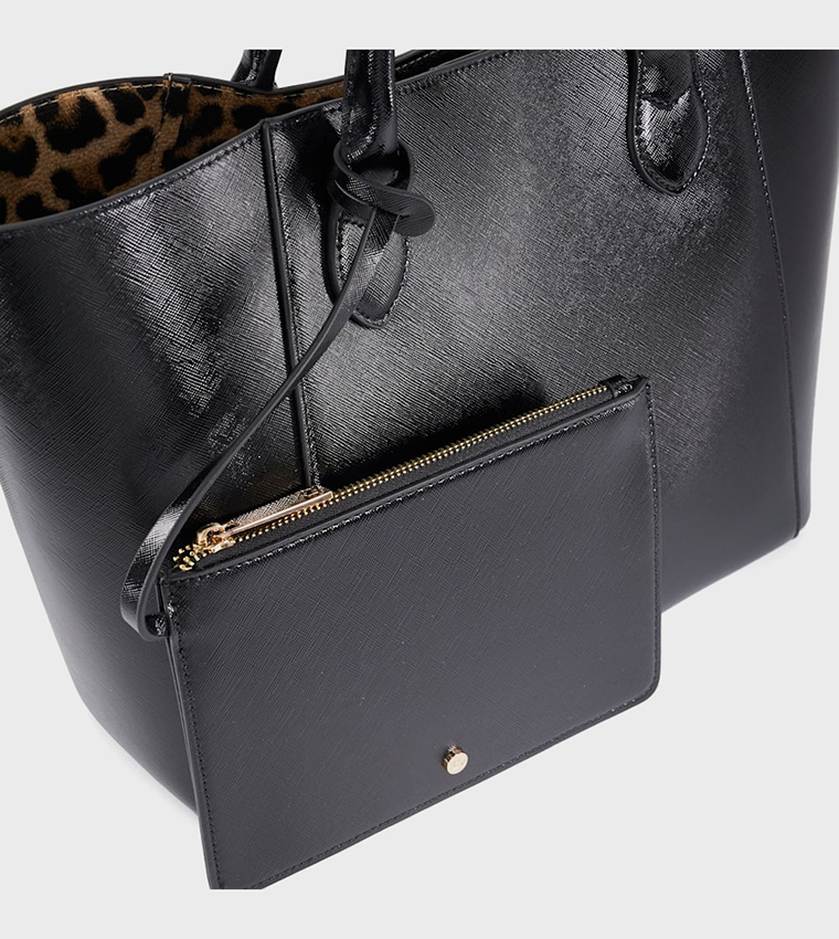 DEBECKO Textured Tote Bag