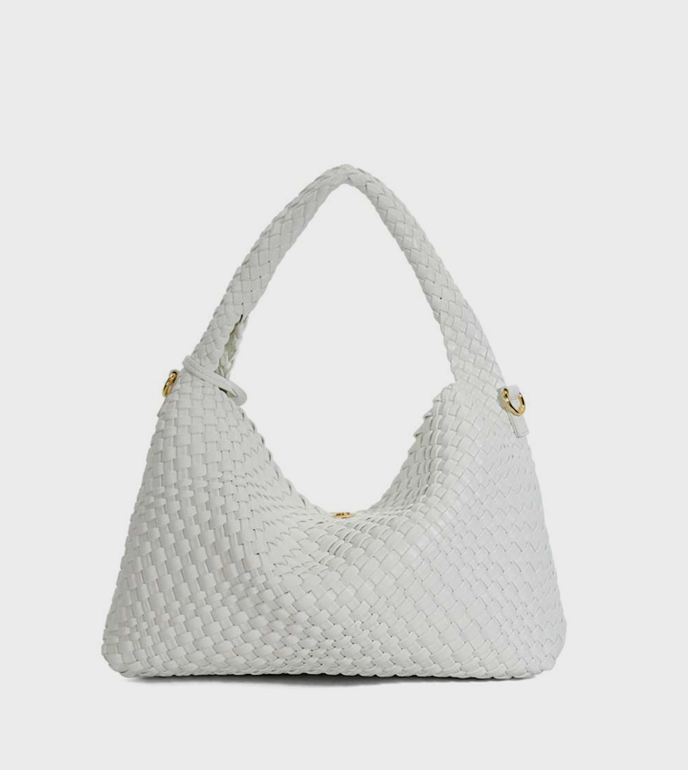 DELIBERATES Basket Weave Shoulder Bag