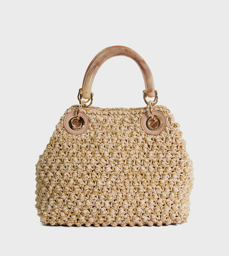 DELTAZ Handwoven Handheld Bag