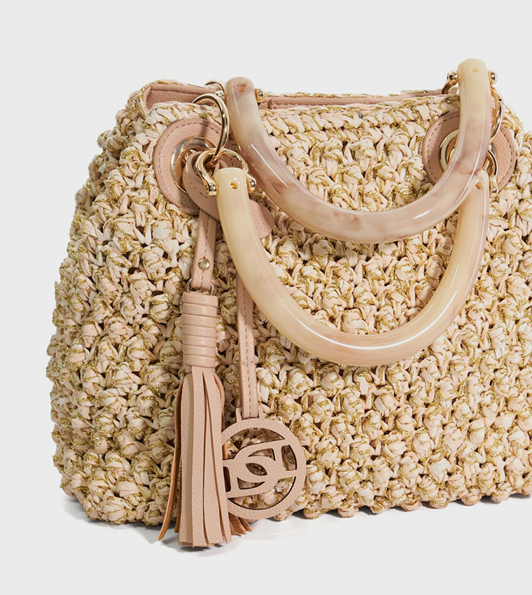 DELTAZ Handwoven Handheld Bag