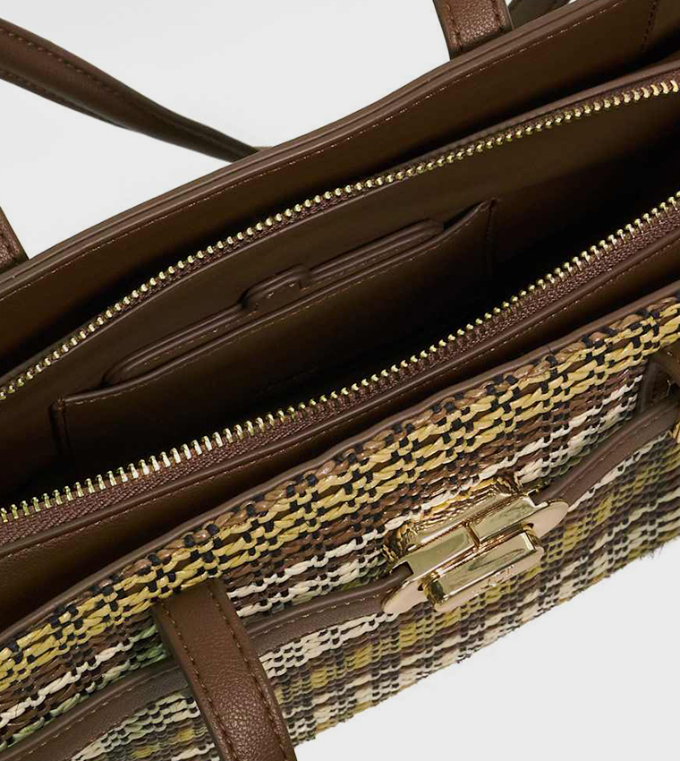 DEPEND Patterned Shoulder Bag