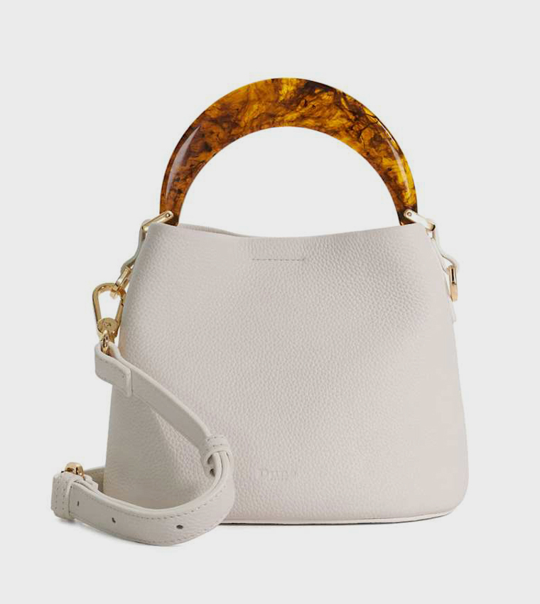 DHARLA Textured Handheld Bag