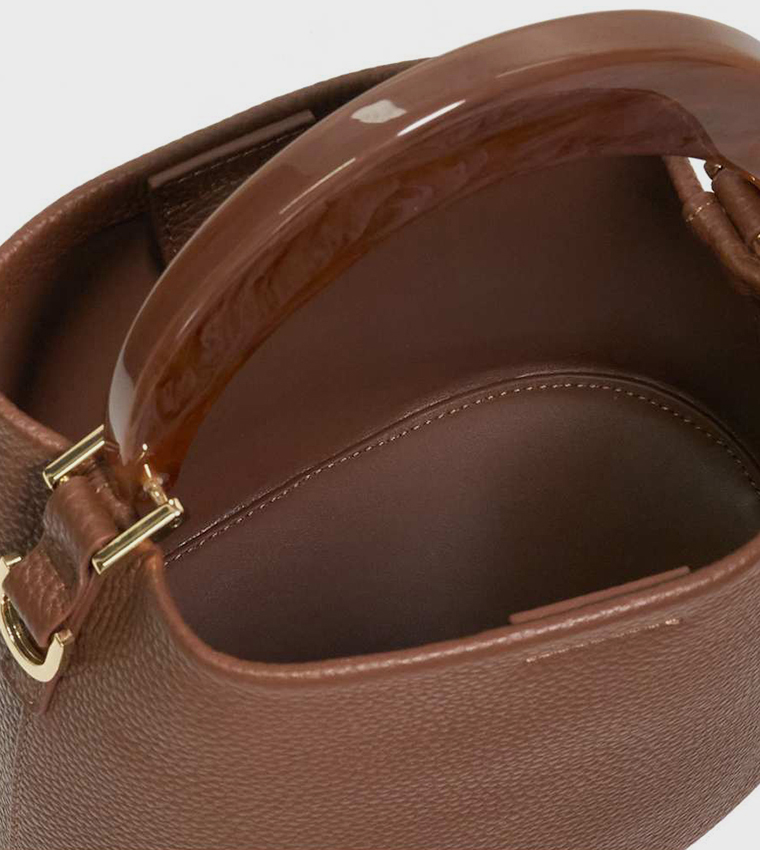 DHARLA Textured Handheld Bag