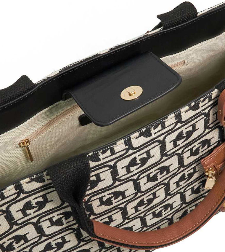 DIALECT Monogram Patterned Tote Bag