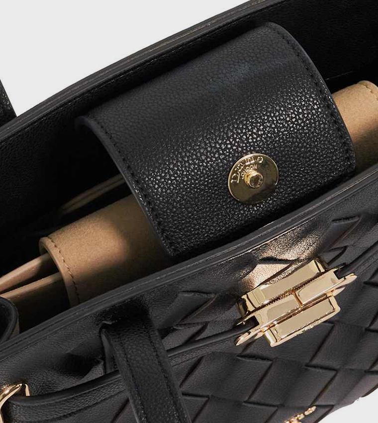 DINIDEFINE Braided Satchel Bag