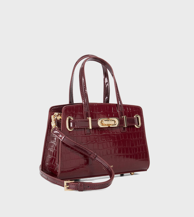 DINKYDEFINE Textured Satchel Bag