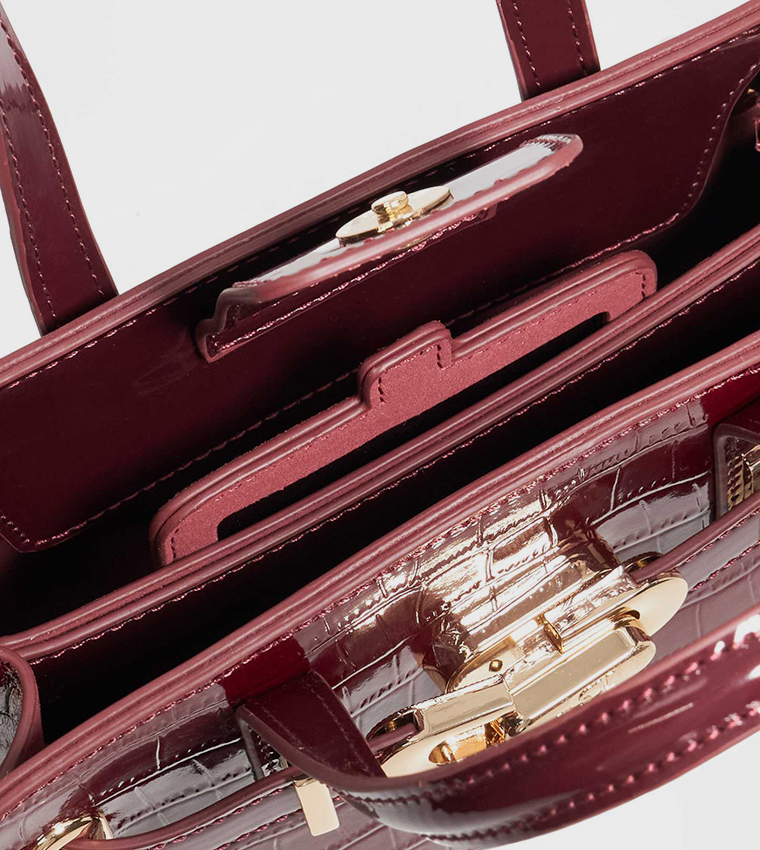 DINKYDEFINE Textured Satchel Bag