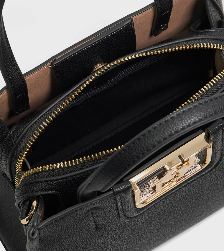 DINKYDIRECT Logo Metal Satchel Bag
