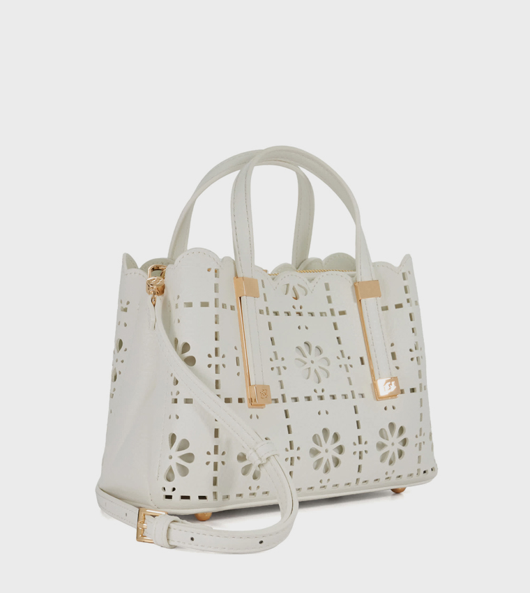 DINKYDORRY Laser Cut Satchel Bag