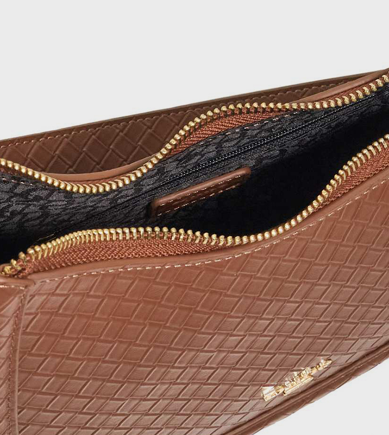 DIRECTION Braided Chain Detail Shoulder Bag