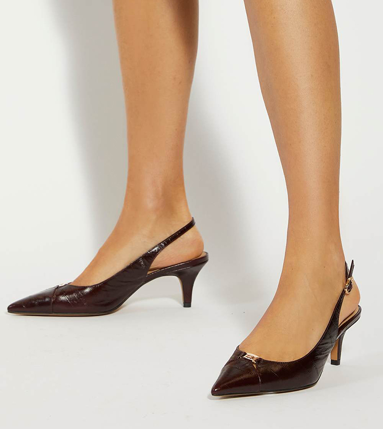 DISTINCTIVE Pointed Toe Slingback Pumps