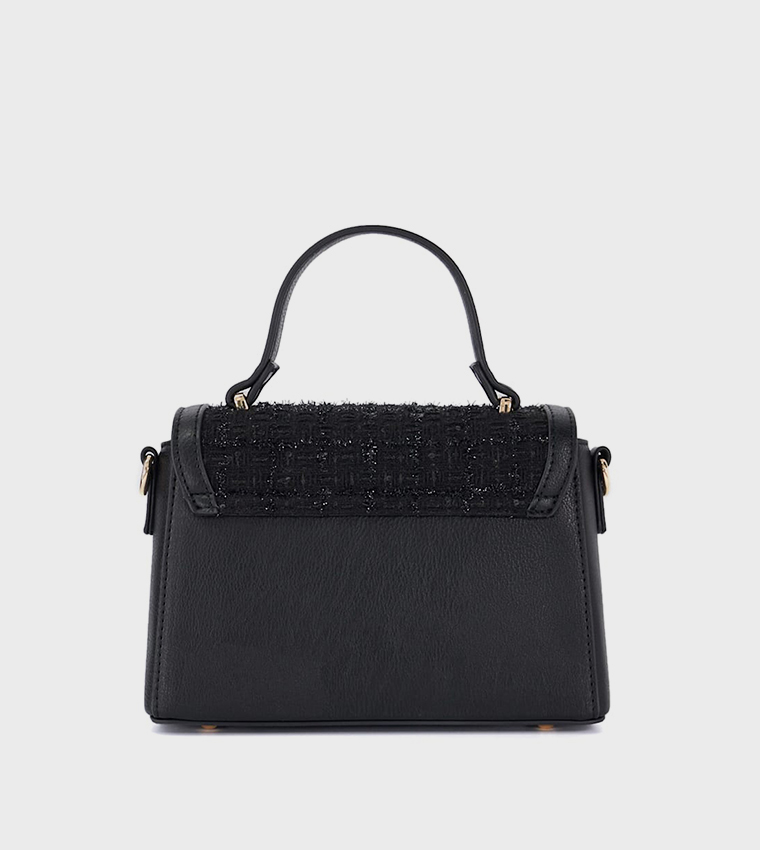 DLADYO Tweed Top Handle Bag